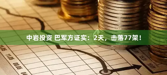 中岩投资 巴军方证实：2天，击落77架！