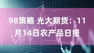 98策略 光大期货：11月14日农产品日报
